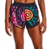 Under Armour Run In Peace Short In Tux Purple Reflective In Multi