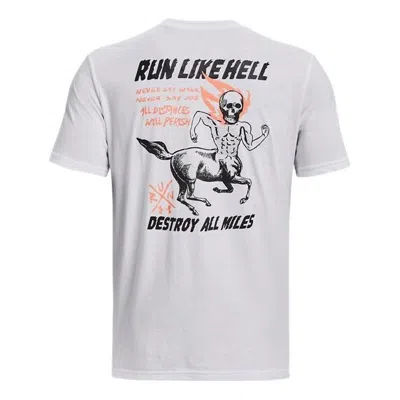 Under Armour Run Like Hell T-shirt 'white' In Multi