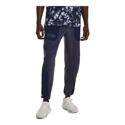 Under Armour Run Trail Pants 'purple' In Blue