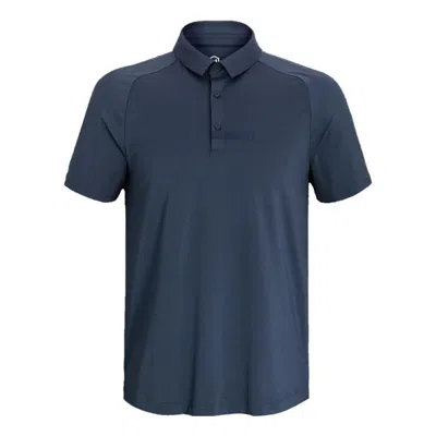 Under Armour Rush Bonded Polo Shirt 'navy' In Blue