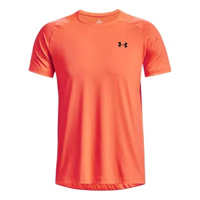 Under Armour Rush Emboss Short Sleeve T-shirt 'orange'