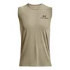 Under Armour Rush Energy Logo Tank 'khaki' In Brown