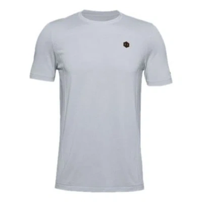 Under Armour Rush Seamless Fitted T-shirt 'grey' In White