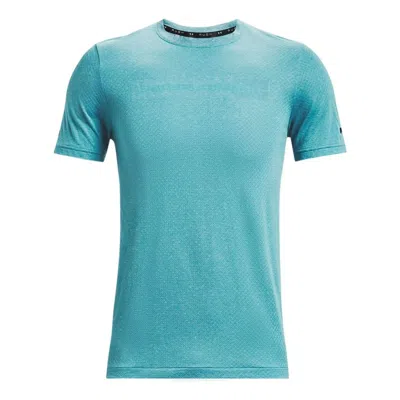 Under Armour Rush Seamless T-shirt 'aqua' In Blue