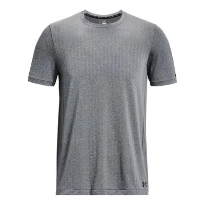 Under Armour Rush Seamless T-shirt 'pitch Grey' In Gray