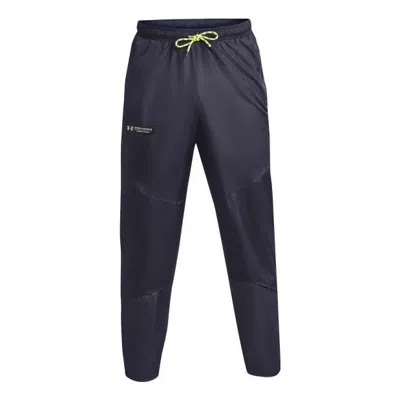 Under Armour Rush Woven Pants 'dark Grey' In Blue