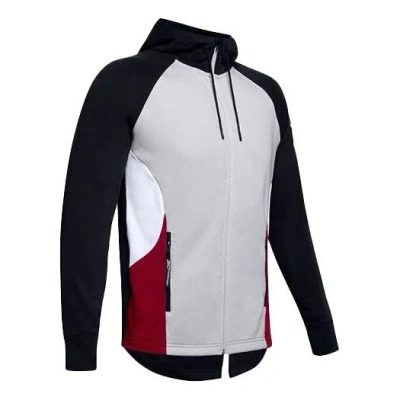 Under Armour Sc30 Warm Up Hoodie Jacket 'black Grey Red' In Multi