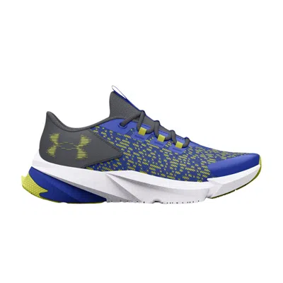 Pre-owned Under Armour Scramjet 5 Al Gs 'team Royal Lime Yellow' | Blue | Kid's Size 4