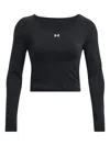 Under Armour Seamless Long-sleeve Compression Top In Black