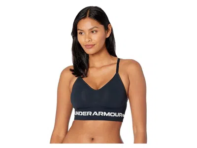 Under Armour Seamless Low Long Bra In Blue