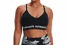 Under Armour Seamless Light Support Longline Bra In Black In Multi