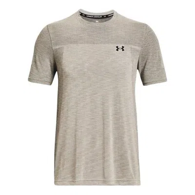Under Armour Seamless T-shirt 'summit White' In Neutral