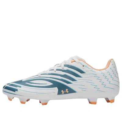 Under Armour Mach 1 Select Soccer Cleats Cross Training Shoes White/boundless Blue/orange Bloc : In Multi