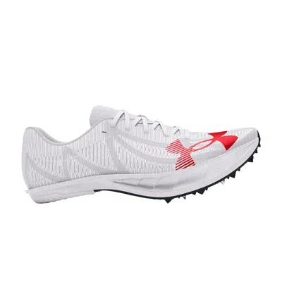 Pre-owned Under Armour Shakedown Elite 3 Mid Distance 'metallic Silver Racer Red' | Grey | Men's Size 10 In Gray