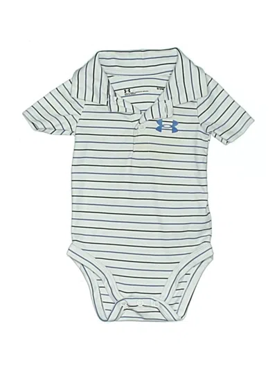 Pre-owned Under Armour Babies' Short Sleeve Onesie In Blue