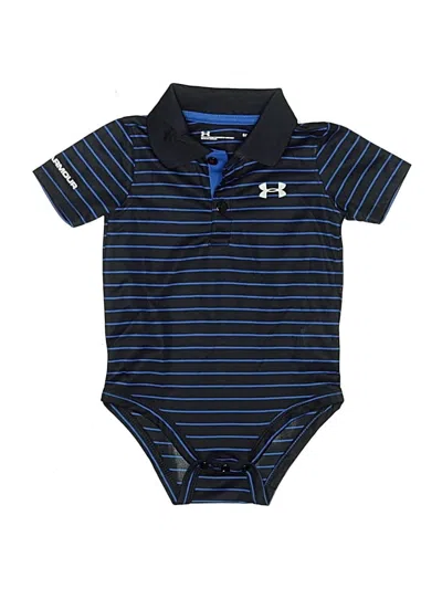 Pre-owned Under Armour Babies' Short Sleeve Onesie In Blue