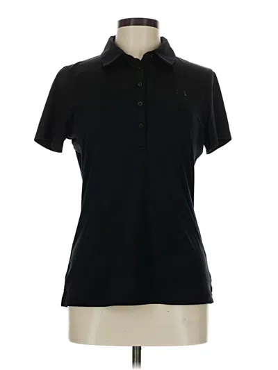 Pre-owned Under Armour Short Sleeve Polo Shirt In Black