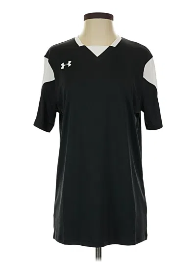 Pre-owned Under Armour Short Sleeve Polo Shirt In Black