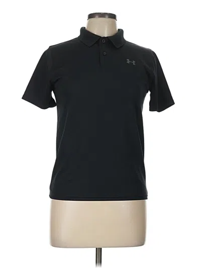 Pre-owned Under Armour Short Sleeve Polo Shirt In Black