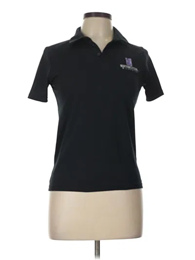 Pre-owned Under Armour Short Sleeve Polo Shirt In Black