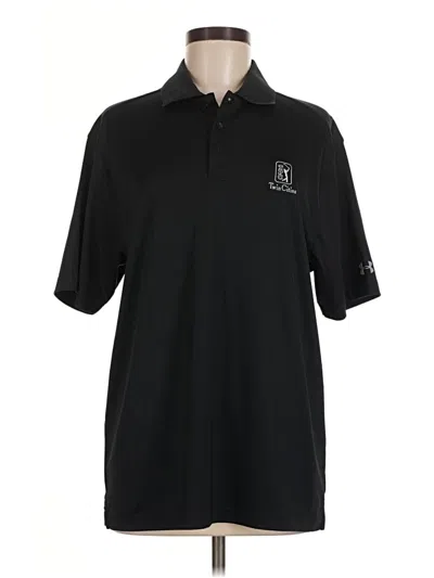 Pre-owned Under Armour Short Sleeve Polo Shirt In Black