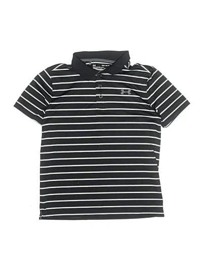 Pre-owned Under Armour Kids' Short Sleeve Polo Shirt In Black