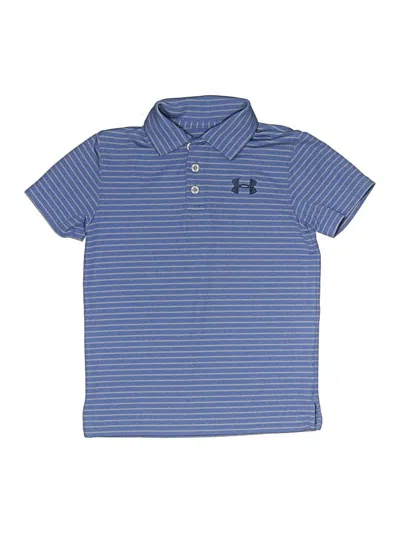 Pre-owned Under Armour Kids' Short Sleeve Polo Shirt In Blue