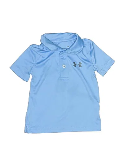 Pre-owned Under Armour Babies' Short Sleeve Polo Shirt In Blue