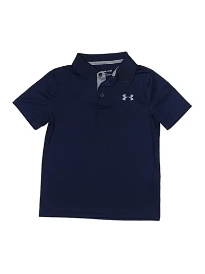 Pre-owned Under Armour Kids' Short Sleeve Polo Shirt In Blue