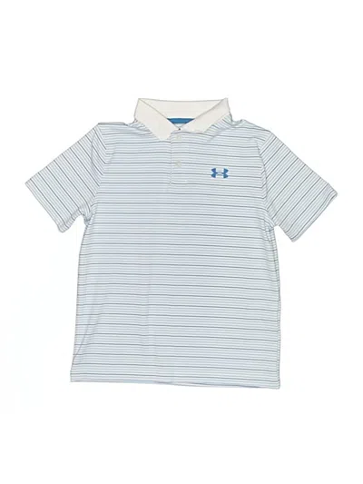 Pre-owned Under Armour Kids' Short Sleeve Polo Shirt In Blue