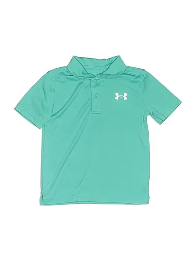 Pre-owned Under Armour Kids' Short Sleeve Polo Shirt In Blue