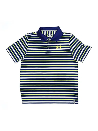 Pre-owned Under Armour Kids' Short Sleeve Polo Shirt In Blue