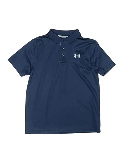 Pre-owned Under Armour Kids' Short Sleeve Polo Shirt In Blue
