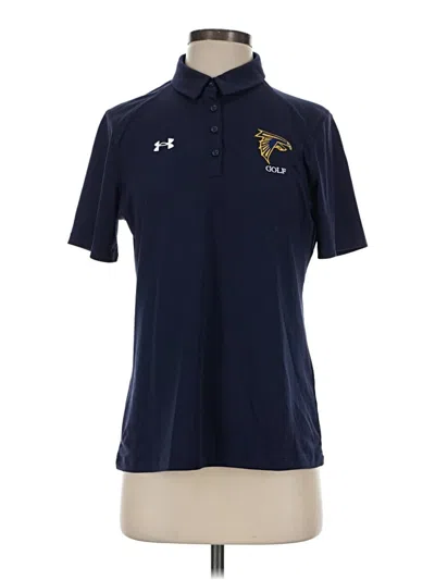 Pre-owned Under Armour Short Sleeve Polo Shirt In Blue