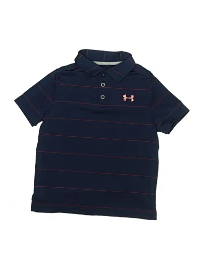 Pre-owned Under Armour Kids' Short Sleeve Polo Shirt In Blue