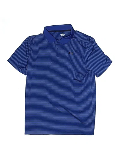 Pre-owned Under Armour Kids' Short Sleeve Polo Shirt In Blue