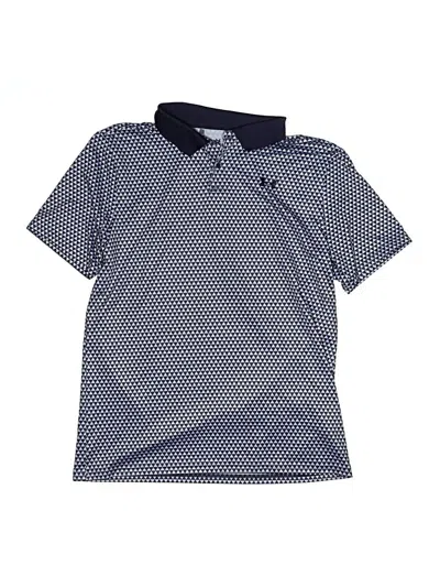Pre-owned Under Armour Kids' Short Sleeve Polo Shirt In Blue