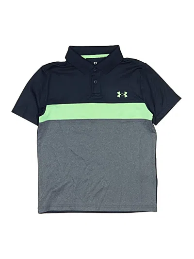 Pre-owned Under Armour Kids' Short Sleeve Polo Shirt In Blue