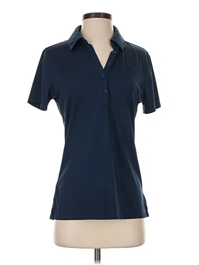 Pre-owned Under Armour Short Sleeve Polo Shirt In Blue