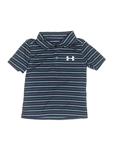 Pre-owned Under Armour Kids' Short Sleeve Polo Shirt In Blue