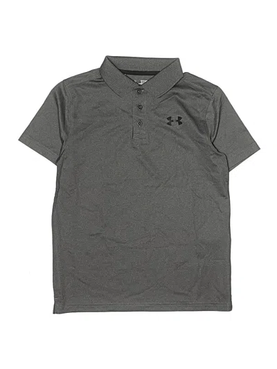 Pre-owned Under Armour Kids' Short Sleeve Polo Shirt In Gray