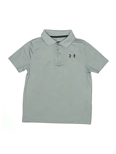 Pre-owned Under Armour Kids' Short Sleeve Polo Shirt In Gray