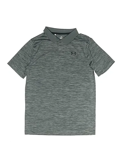 Pre-owned Under Armour Kids' Short Sleeve Polo Shirt In Gray
