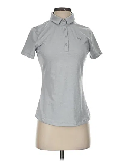 Pre-owned Under Armour Short Sleeve Polo Shirt In Gray