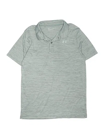 Pre-owned Under Armour Kids' Short Sleeve Polo Shirt In Gray