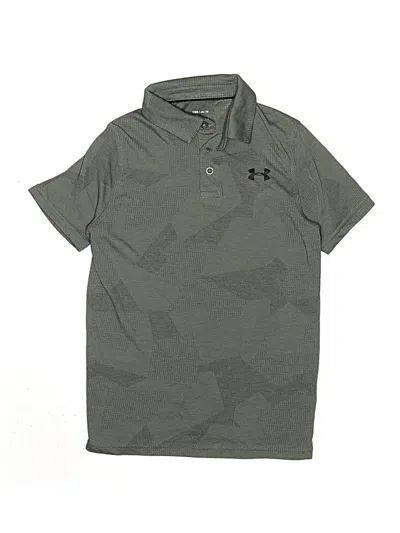 Pre-owned Under Armour Kids' Short Sleeve Polo Shirt In Gray