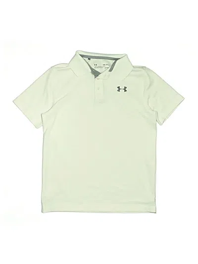 Pre-owned Under Armour Kids' Short Sleeve Polo Shirt In Green