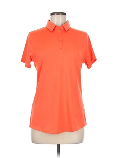 Pre-owned Under Armour Short Sleeve Polo Shirt In Orange
