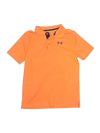 Pre-owned Under Armour Kids' Short Sleeve Polo Shirt In Orange