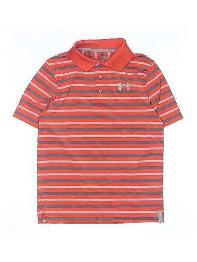 Pre-owned Under Armour Kids' Short Sleeve Polo Shirt In Red